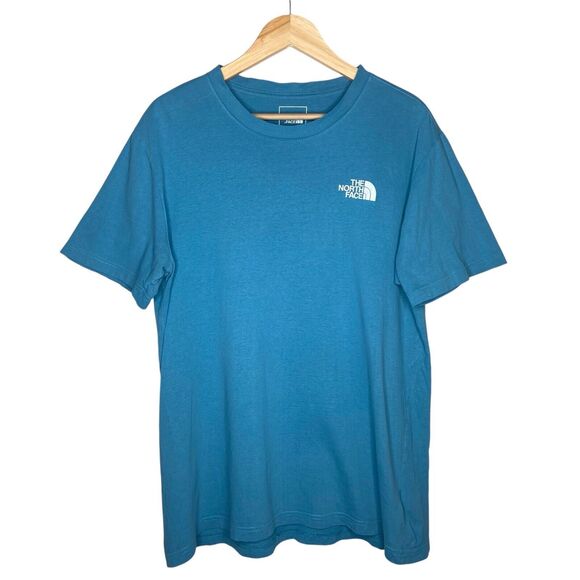 The North Face Men’s Tee Shirt Size L Blue Short Sleeve Yucca Cactus 100% Cotton - Picture 2 of 10